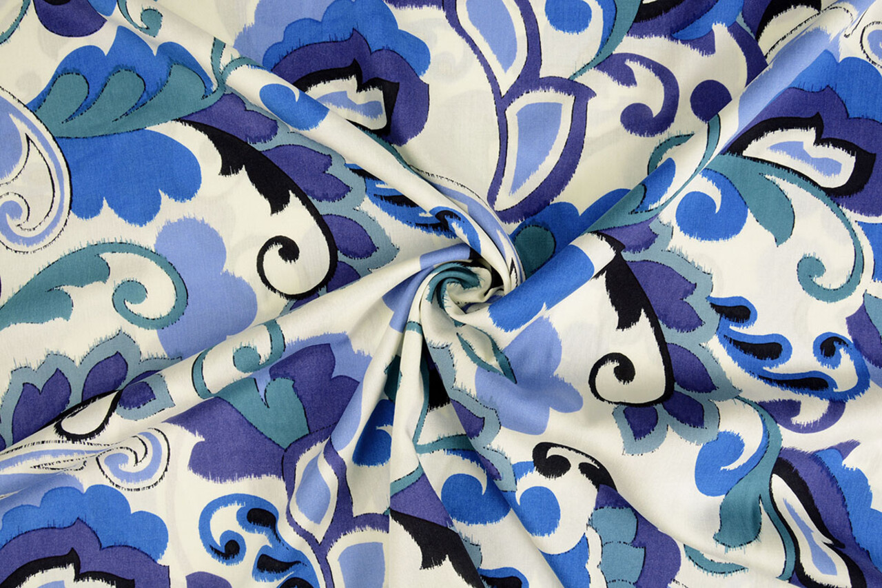 100% Viscose Balusa  Blauw