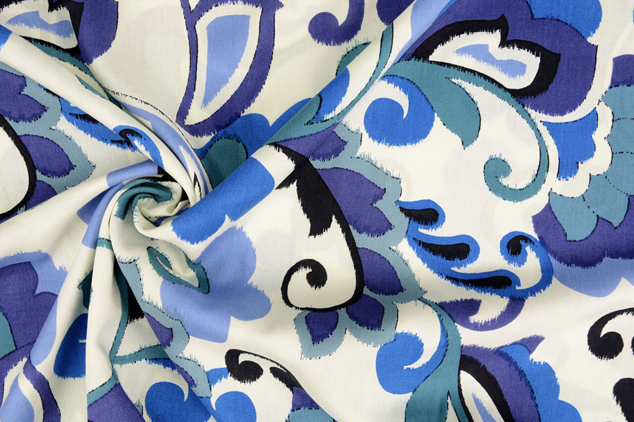 100% Viscose Balusa Blue