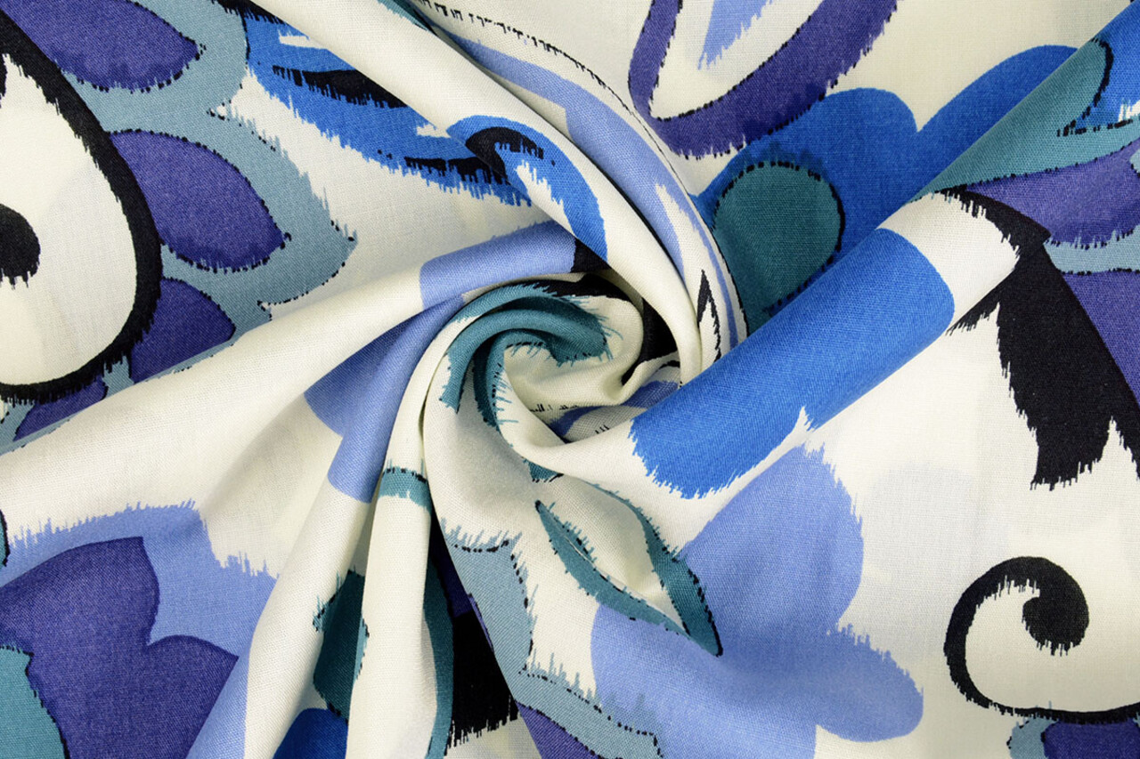 100% Viscose Balusa Blue