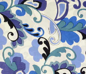 100% Viscose Balusa  Blauw