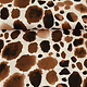 100% Viscose Swati Spots Brown