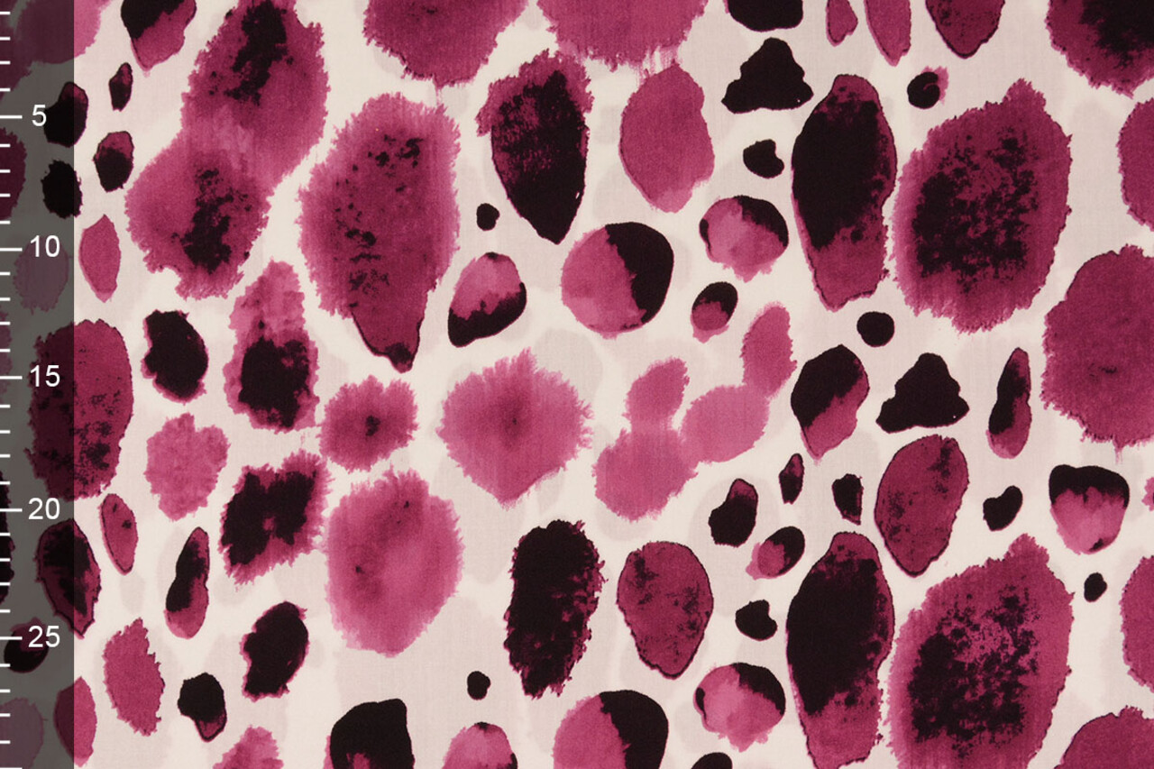 100% Viskose Swati Flecken Fuchsia