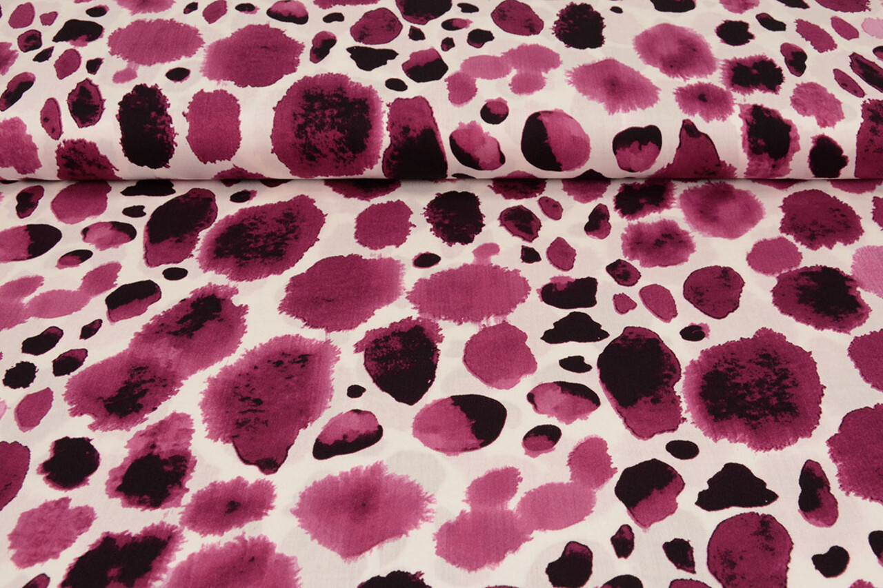 100% Viscosa Swati Manchas Fucsia