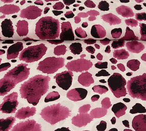 100% Viscosa Swati Macchie Fucsia