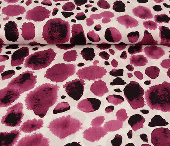 100% Viscose Swati Spots Fuchsia