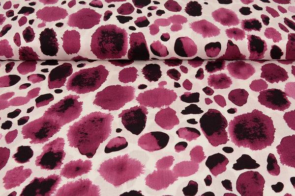 100% Viscose Swati Spots Fuchsia