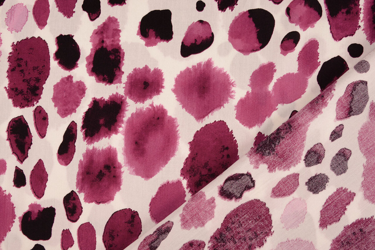100% Viscose Swati Vlekken Fuchsia 100% Viscose Swati Vlekken Fuchsia