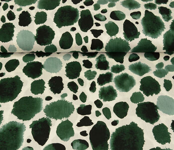 100% Viscose Swati Spots Bottle Green