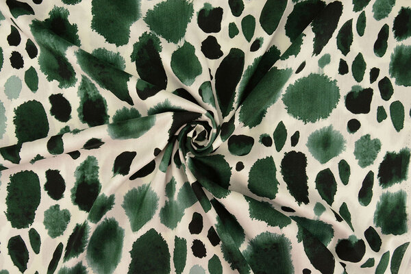 100% Viscose Swati Vlekken Flessengroen