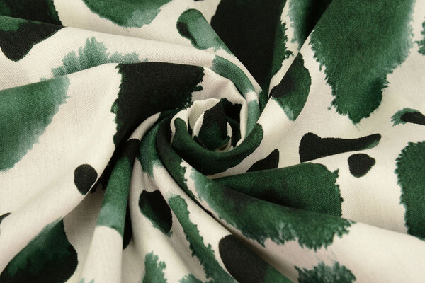 100% Viscose Swati Spots Bottle Green 100% Viscose Swati Spots Bottle Green