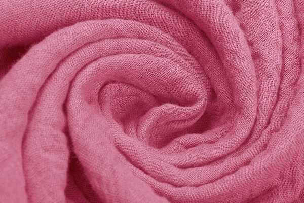 Oeko-Tex®  Coton Double Gaze Tissu Fuchsia Rose