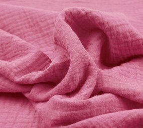 Oeko-Tex® Coton Double Gaze Tissu Fuchsia Rose Oeko-Tex® Coton Double Gaze Tissu Fuchsia Rose