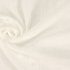 Oeko-Tex®  Baumwoll Musselin Leinenstruktur Weiß
