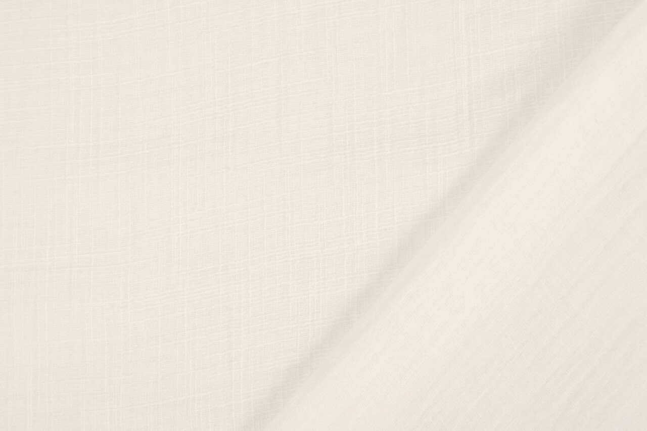 Oeko-Tex® Baumwoll Musselin Leinenstruktur Weiß Oeko-Tex® Baumwoll Musselin Leinenstruktur Weiß