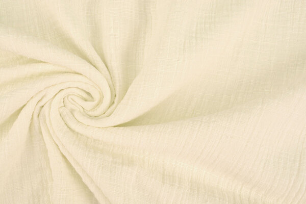 Oeko-Tex®  Double Gauze Fabric Linen Structure Creme