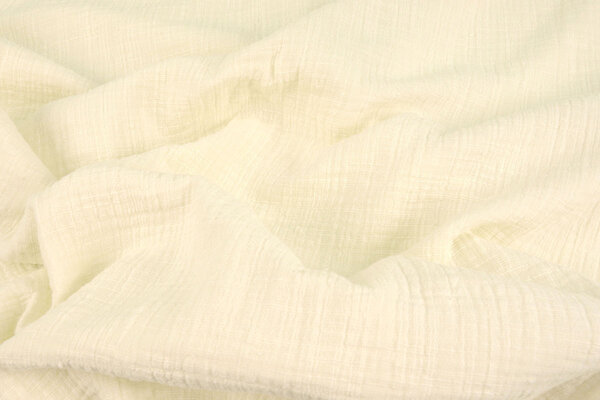 Oeko-Tex® Coton Double Gaze Texture Lin Crème Oeko-Tex® Coton Double Gaze Texture Lin Crème