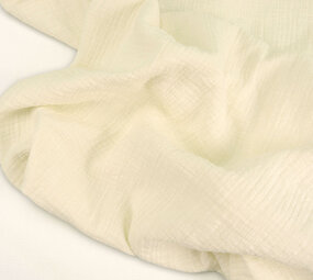 Oeko-Tex® Coton Double Gaze Texture Lin Crème Oeko-Tex® Coton Double Gaze Texture Lin Crème