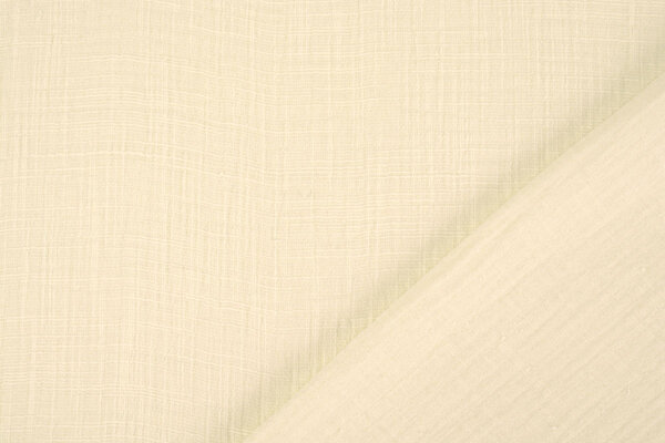 Oeko-Tex® Coton Double Gaze Texture Lin Crème Oeko-Tex® Coton Double Gaze Texture Lin Crème