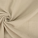 Oeko-Tex®  Double Gauze Fabric Linen Structure Beige