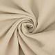 Oeko-Tex®  Double Gauze Fabric Linen Structure Beige