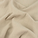 Oeko-Tex®  Baumwoll Musselin Leinenstruktur Beige