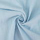 Oeko-Tex®  Double Gauze Fabric Linen Structure Baby Blue