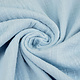Oeko-Tex®  Baumwoll Musselin Leinenstruktur Baby Blau