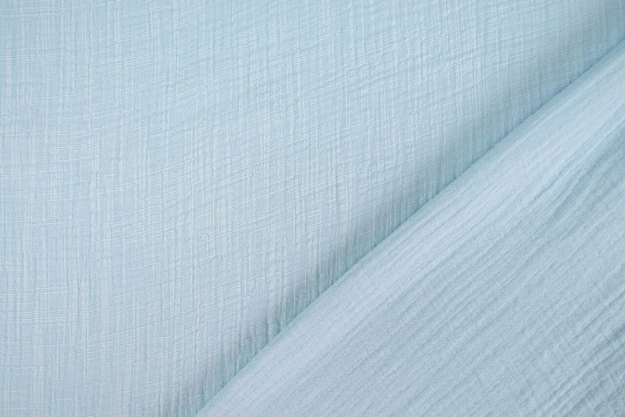 Oeko-Tex® Mussola Texture Lino Azzurro Baby Oeko-Tex® Mussola Texture Lino Azzurro Baby