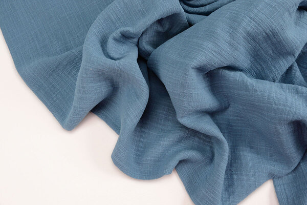 Oeko-Tex® Baumwoll Musselin Leinenstruktur Jeans Oeko-Tex® Baumwoll Musselin Leinenstruktur Jeans