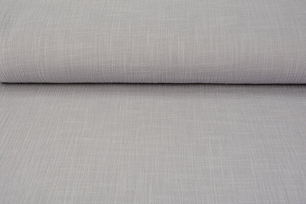 Oeko-Tex® Baumwoll Musselin Leinenstruktur Grau Oeko-Tex® Baumwoll Musselin Leinenstruktur Grau