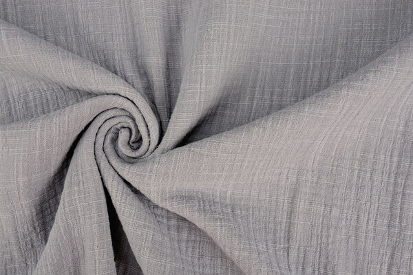 Oeko-Tex®  Double Gauze Fabric Linen Structure Grey