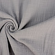 Oeko-Tex®  Double Gauze Fabric Linen Structure Grey