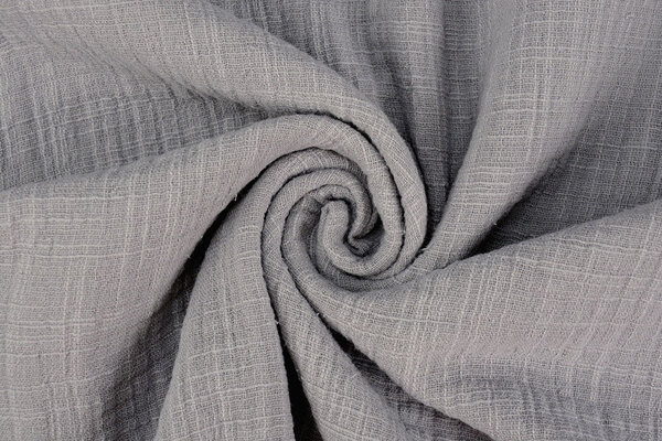 Oeko-Tex®  Double Gauze Fabric Linen Structure Grey