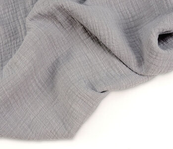 Oeko-Tex®  Double Gauze Fabric Linen Structure Grey