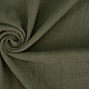 Oeko-Tex®  Double Gauze Fabric Linen Structure Army Green