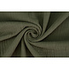 Oeko-Tex® Mussola Texture Lino Verde Army Oeko-Tex® Mussola Texture Lino Verde Army