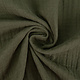 Oeko-Tex®  Double Gauze Fabric Linen Structure Army Green