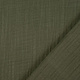 Oeko-Tex®  Double Gauze Fabric Linen Structure Army Green