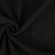 Oeko-Tex®  Double Gauze Fabric Linen Structure Black