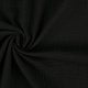 Oeko-Tex®  Double Gauze Fabric Linen Structure Black