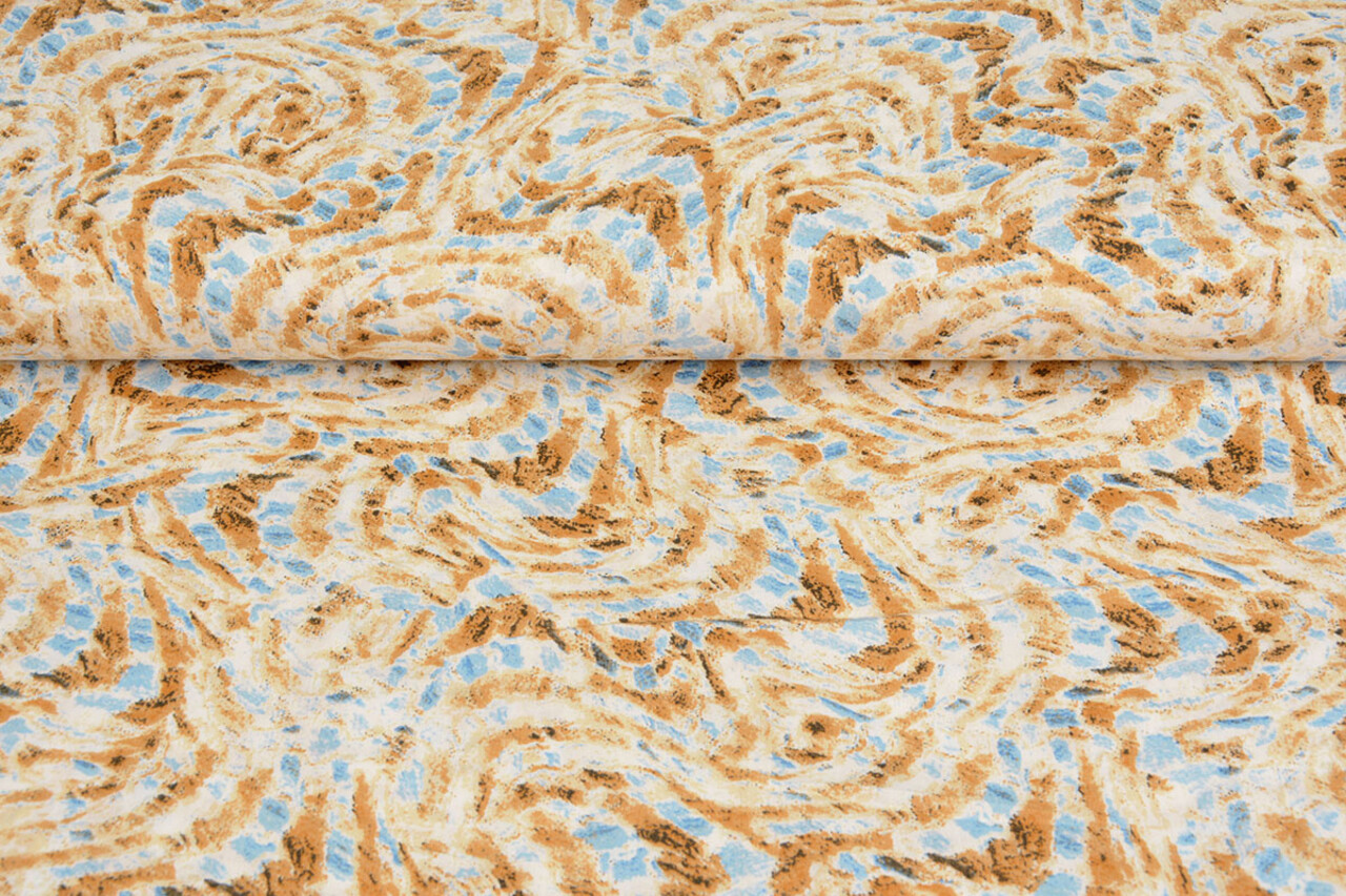 100% Viscose Xiporo Zand Blauw 100% Viscose Xiporo Zand Blauw