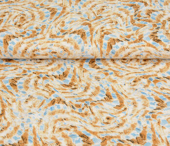 100% Viscose Xiporo Sand Blue