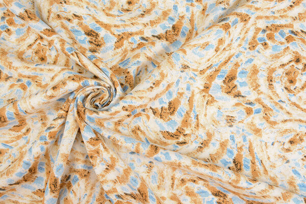 100% Viskose Xiporo Sand Blau 100% Viskose Xiporo Sand Blau