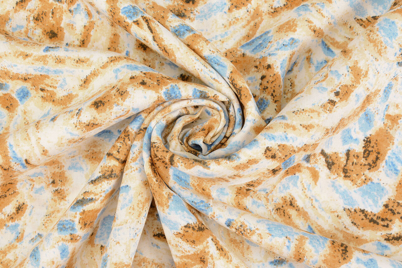 100% Viskose Xiporo Sand Blau 100% Viskose Xiporo Sand Blau