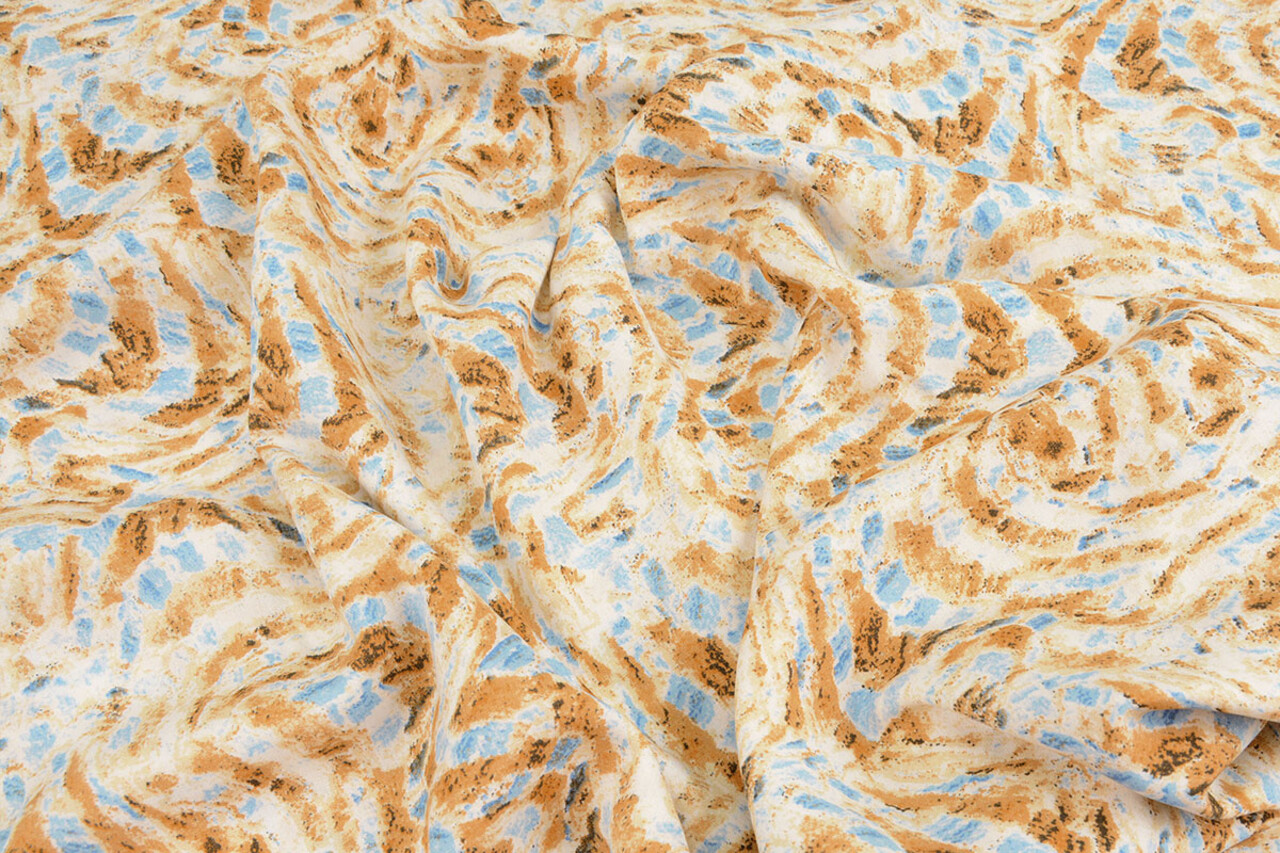 100% Viscose Xiporo Sand Blue