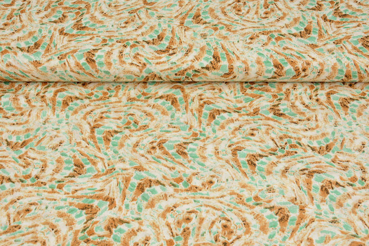 100% Viscose Xiporo Sand Green