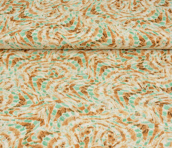 100% Viscose Xiporo Sand Green