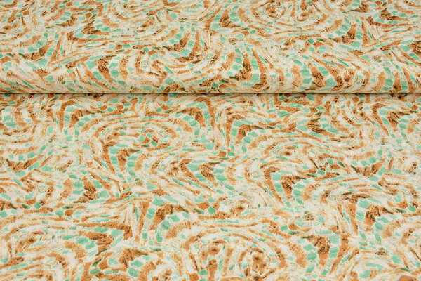 100% Viscose Xiporo Sand Green