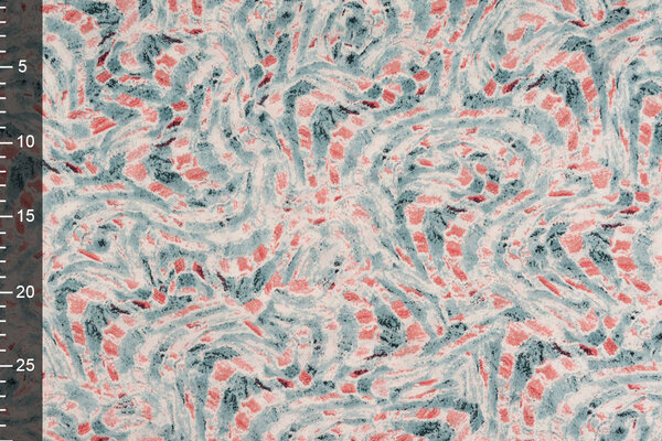 100% Viscose Xiporo Blue Red