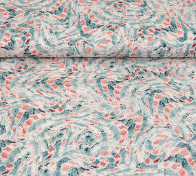 100% Viscose Xiporo Blauw Rood 100% Viscose Xiporo Blauw Rood